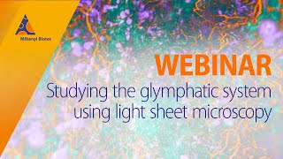 Studying the glymphatic system using light sheet microscopy WEBINAR [upl. by Banerjee366]