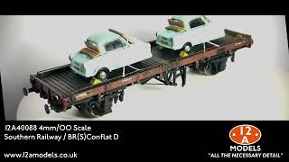 12A Models 4mm OO Conflat D Wagon Kit [upl. by Skutchan]