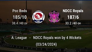 Primary  Royals Vs Pcc Reds  League 2024 NTCA [upl. by Ehtyde]