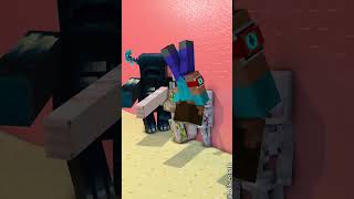 Zombie Becomes Herobrine In The Wall Challenge ⚡⌚⚡ Transform Watch [upl. by Adieren220]