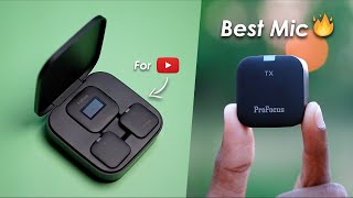 Best Wireless Mic for YouTube under 10000  ProFocus PF55 Wireless Microphone for Camera amp Phone [upl. by Anaek937]