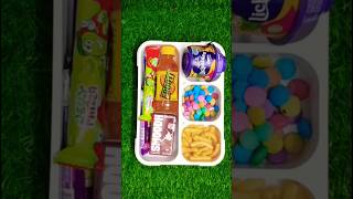 Dairy Milk Oreo Lickables Chocolate Jelly Candy Kurkure amp Frooti Mango Drink Lunch Box Ideas 🥰 😋 [upl. by Lucita572]