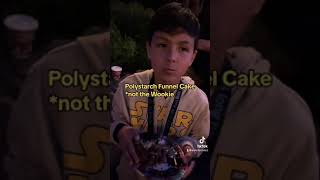 Polystarch Funnel Cake Food Review  Disneyland ✨  Fun  Shorts  KFK With Dean VW [upl. by Bartlett]