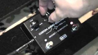 MXR Custom Audio Electronics BoostOverdrive Pedal Demo [upl. by Zeba883]