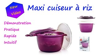 Maxi cuiseur à riz Microondes  Tupperware [upl. by Ennoved]