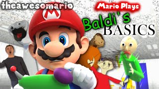 Mario Plays BALDIS BASICS [upl. by Lleon]