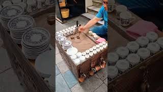 The BEST Turkish coffee cooked on sand in Istanbul [upl. by Aekin683]