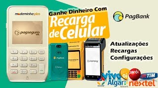 Recarga de celular pagseguro  Moderninha Plus 2 [upl. by Aytida]