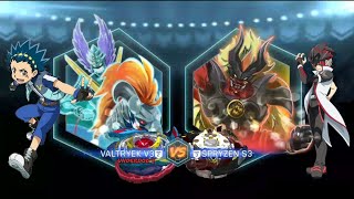 Genesis Valtryek Vs Legends Spryzen Beyblade Burst app Gameplay [upl. by Attennot]