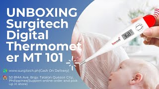 Unboxing Surgitech Digital Thermometer MT 101Cash on delivery in the Philippines [upl. by Weiman]