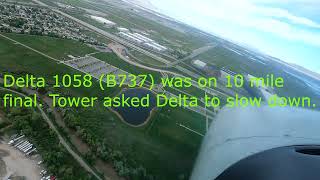 quotExpedite off runway turn left at kilo 5 do it NOOOWquot My First Landing at Salt Lake Airport C182 [upl. by Hueston]