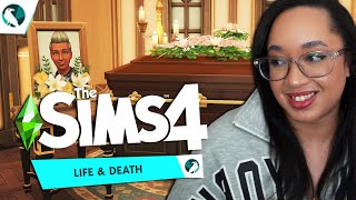 Building a scary house using ONLY The Sims 4 Life amp Death [upl. by Lithea289]