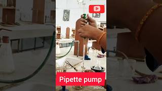 How to use fast release pipette pump pipette pumpchemistryviralviral ytshorts [upl. by Ecirtram112]