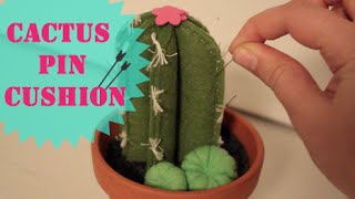 Cactus pin cushion StepByStep DIY [upl. by Kelson]