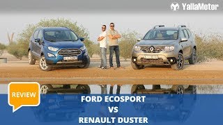 Ford EcoSport vs Renault Duster  Which is better  YallaMotorcom [upl. by Atirak]