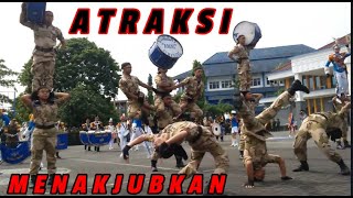 BIKIN GEMPAR quotATRAKSI SANGAT MENEGANGKAN DRUM BAND STIMART AMNI SEMARANG BIKIN GELENG GELENG KEPALA [upl. by Ehctav]