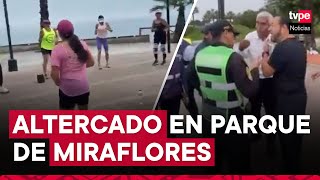 Miraflores serenos retiran a ciudadanos que bailan en parque ¿Qué dijo la municipalidad [upl. by Dloraj889]