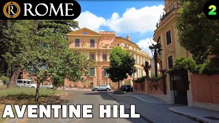 Rome guided tour ➧ Aventine Hill 2  Piazza del Tempio di Diana 4K Ultra HD [upl. by Ahsina]