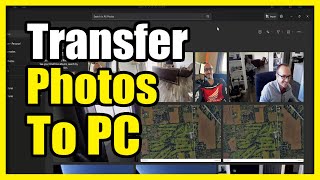 How to Transfer iPhone Photos or Videos to Laptop or PC Windows Tutorial [upl. by Akimert]