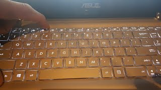 How to Turn OnOff Keyboard Back light And Screen Brightness Asus Laptops [upl. by Kisung]