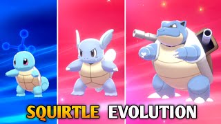 How To Evolve Squirtle Into Wartortle A d Blastoise In Pokemon Sword amp Shield  Isle Of Armor [upl. by Eninej]