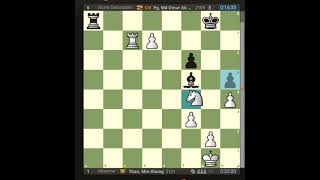 Than Minh Hlaing Myanmar vs PG Md Omar Brunei Darussalam at 2024 Chess Olympiad chess shorts [upl. by Liatrice328]