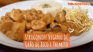 Strogonoff Vegano de GrãodeBico e Palmito  Receitas TudoGostoso [upl. by Dygall]