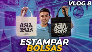 VLOG N°8  ESTAMPAR BOLSAS DE FRISELINA SERIGRAFÍA [upl. by Standice]