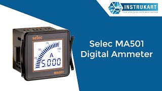 Selec MA501 Digital Ammeter  Current Meter [upl. by Januisz]