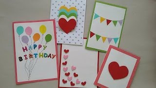 5 Cute amp Easy Greeting cards  Srushti Patil [upl. by Araccat317]