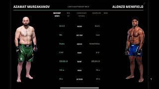 Azamat Murzakanov vs Alonzo Menifield Prediction ufc azamatmurzakanov alonzomenifield [upl. by Kaia]