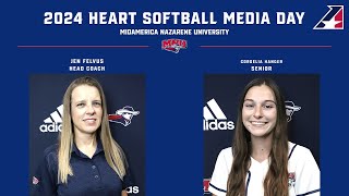 2024 MidAmerica Nazarene University Heart Softball Media Day [upl. by Shaer]