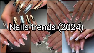 Nail Art Trends 2024 The Most Insane Designs nailart naildesign nailartdesigns trendingnails [upl. by Ellene]