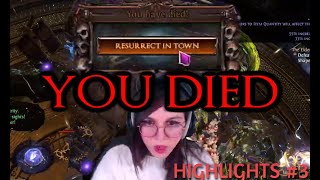 PoE 323 I died on my most powerful character this league Highlights 3 [upl. by Aisatna]