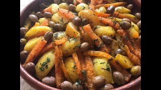 Tajine de poulet et legumesطاجين الدجاج والخضر Chicken Tagine and veggies [upl. by Sosthina]