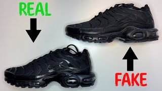 REAL VS FAKE NIKE AIR MAX PLUS  TUNED 1  TN SNEAKERS COMPARISON [upl. by Talmud658]