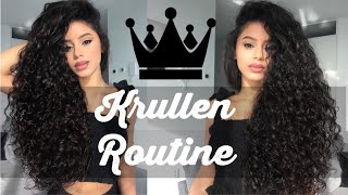 💖Krullen Routine  Tips Kruidvat en OPOP  ALYSSARXS [upl. by Lehcnom]