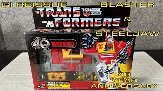 Transformers Blaster and Steeljaw 40th Anniversary G1 Reissue [upl. by Compte]