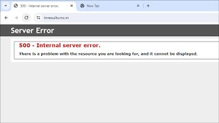 500  Internal Server Error [upl. by Verdie]