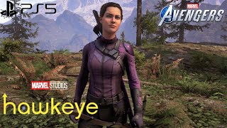 Marvels Avengers  NEW MCU Kate Bishop Suit Gameplay 4K 60FPS PlayStation 5 [upl. by Ariada]