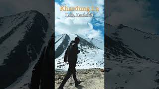 Highest Motorable Pass in the world Khardung La Pass Nubra Leh Ladakh [upl. by Oicapot]