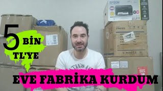 E ticaret  te sıfırdan başlıyorum 5 bin liraya eve fabrika kurdum [upl. by Sillek]