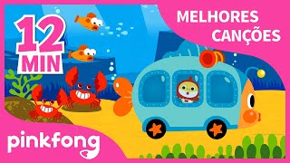 Bebê Tubarão no Ônibus e mais músicas infantis   Compilação  Pinkfong Canções para crianças [upl. by Jarid]