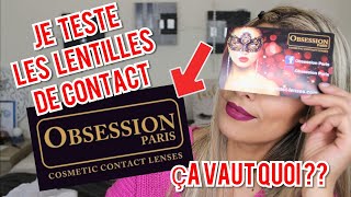 Je teste les lentilles de contact OBSESSION PARIS couleurscorrection ça vaut quoi [upl. by Petronilla]