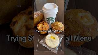 Trying STARBUCKS FALL MENU NEW [upl. by Moclam]