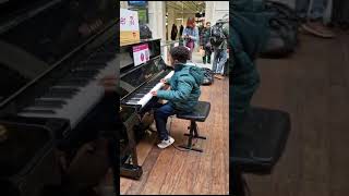 Les anges dans nos campagnes by PierreEthan au Piano en Gare [upl. by Eillak154]