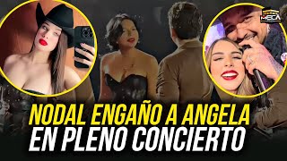 CHRISTIAN NODAL ENGAÑO A ANGELA EN PLENO CONCIERTO [upl. by Ahtel]