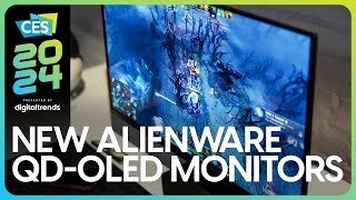 New Alienware QDOLED Monitors Laptop Updates  Dell at CES 2024 [upl. by Mamie340]