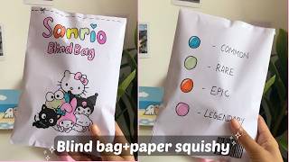 How to make BLIND BAGS  PAPER SQUISHIES 🧸☁️  Cuddle Cloud [upl. by Nodle732]