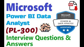 Part16 Microsoft PL300  Microsoft Power BI Data Analyst  Interview Questions and Answers [upl. by Rickart]